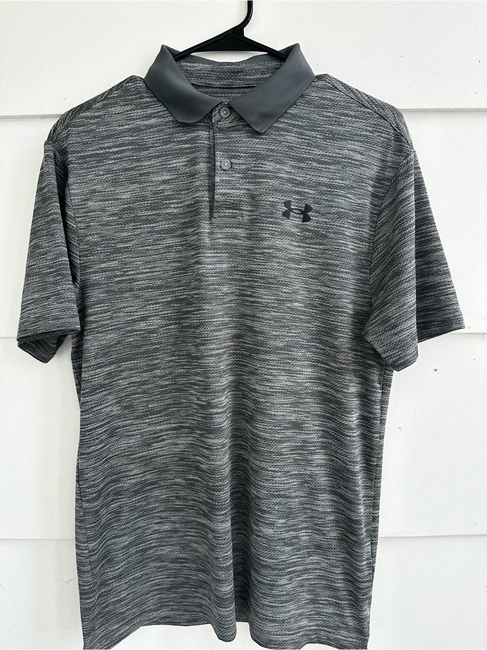 Under Armour Men’s Heathered Dark Gray Polo